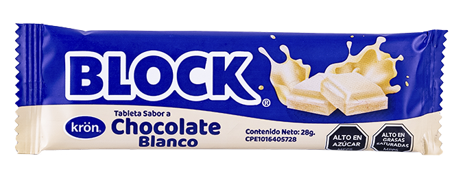 Block Chocolate Blanco Kron 28g
