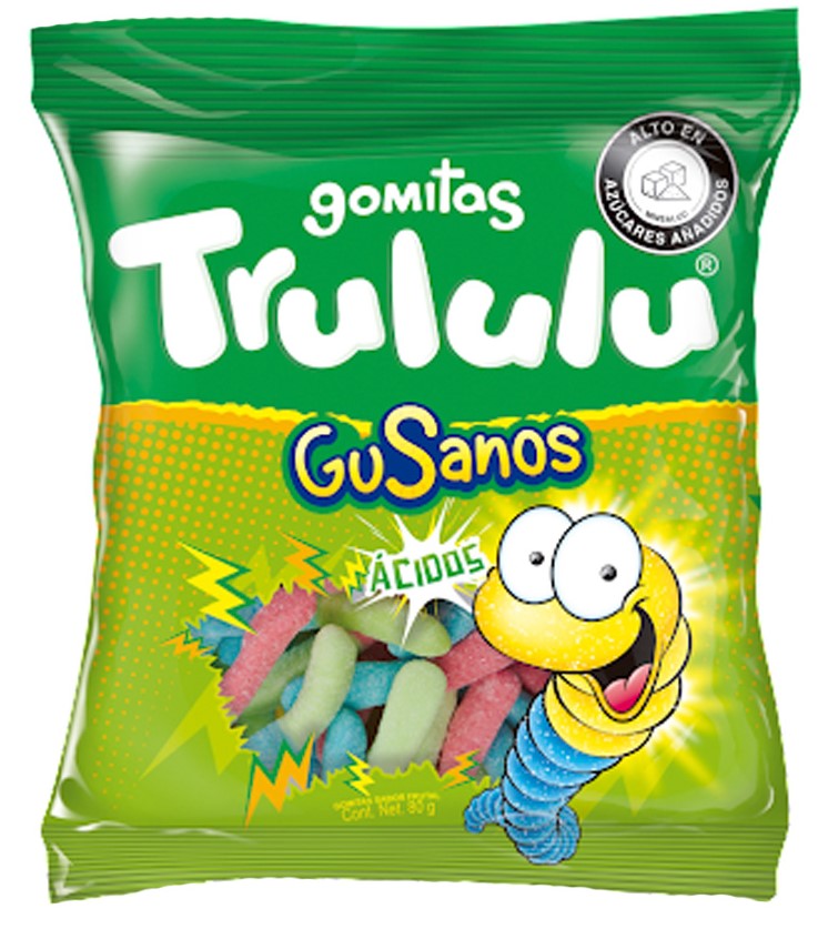 Trululu Gusanos Ácidos 80g