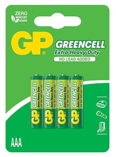 Baterias GreenCell AAA GP 4(und)