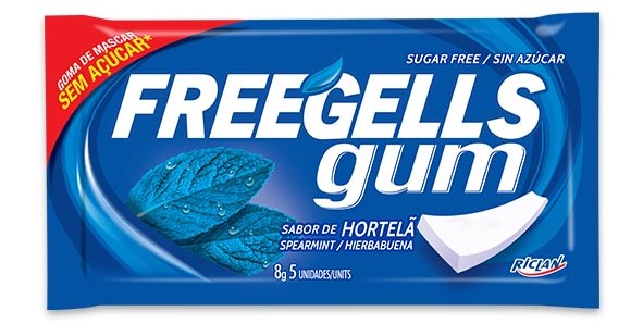 Chicle Freegells Hierbabuena 8g