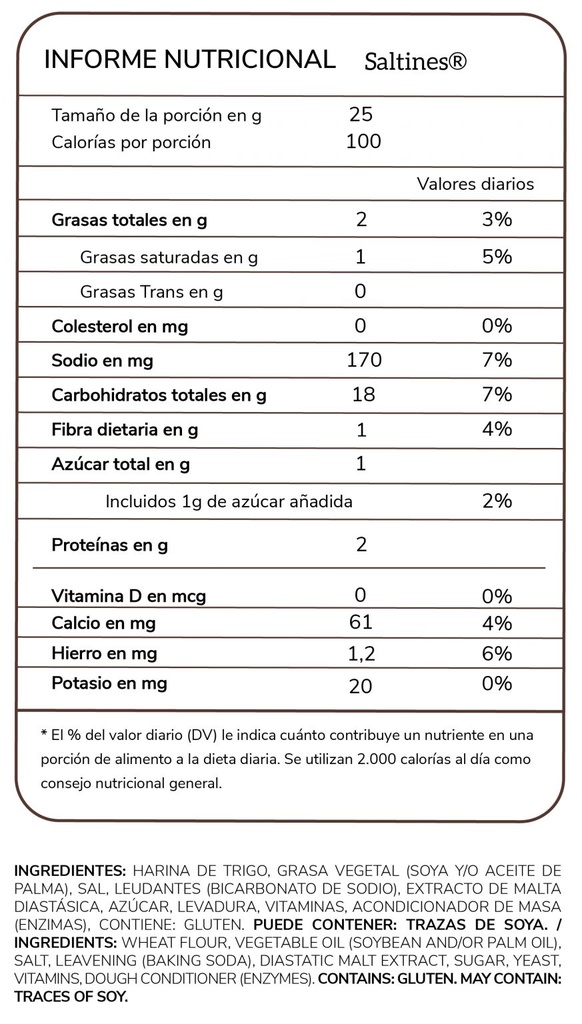 Galletas Soda Saltines 250g