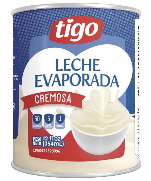 Leche Evaporada Tigo 354ml (E)