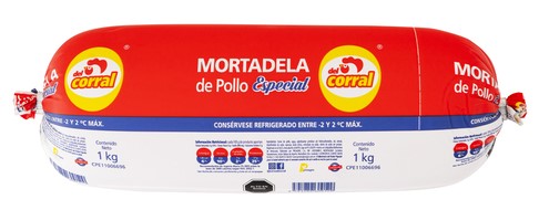Mortadela De Pollo Corral 1kg (E)