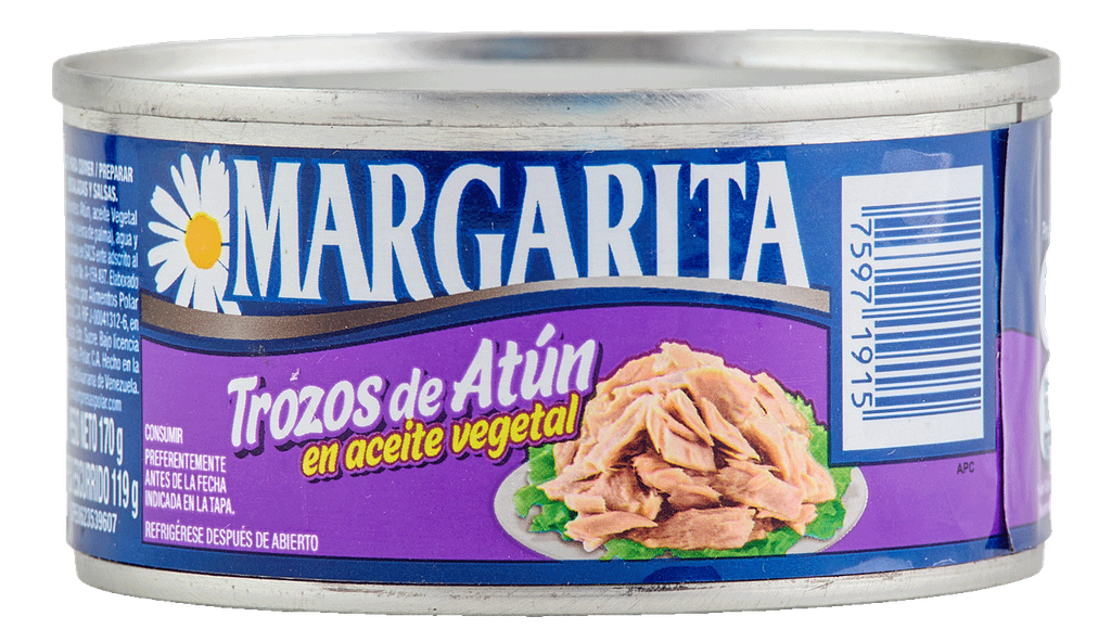 Atun en Trozos Margarita en Aceite Vegetal 170gr