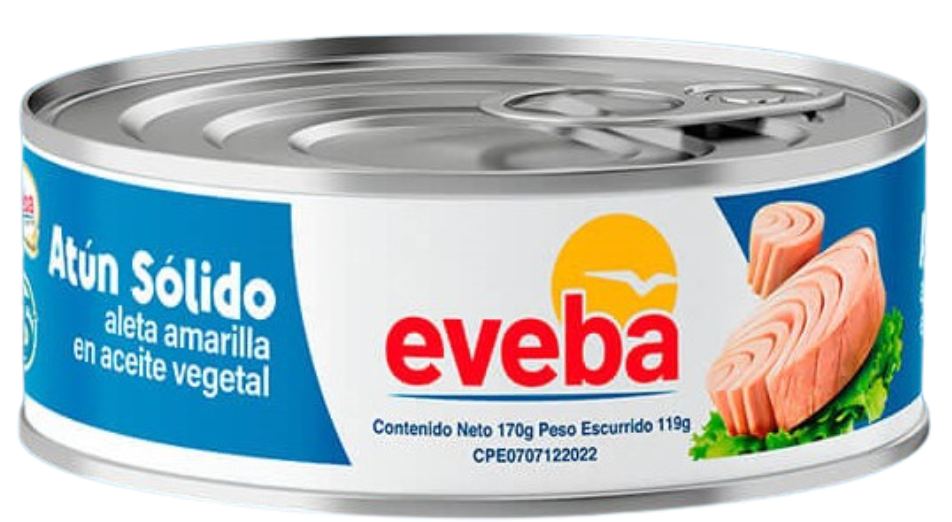 Atún Solido al Natural Eveba 170g (E)