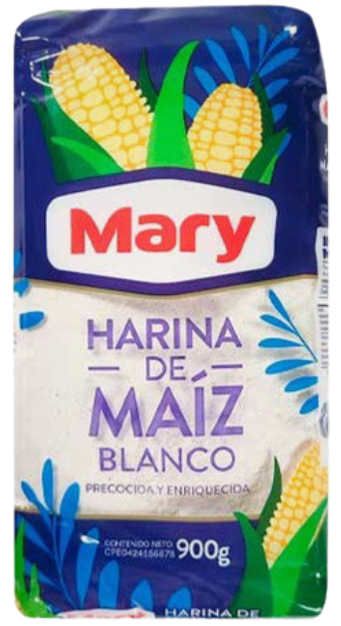 Harina De Maíz Blanco Mary 900g (E)