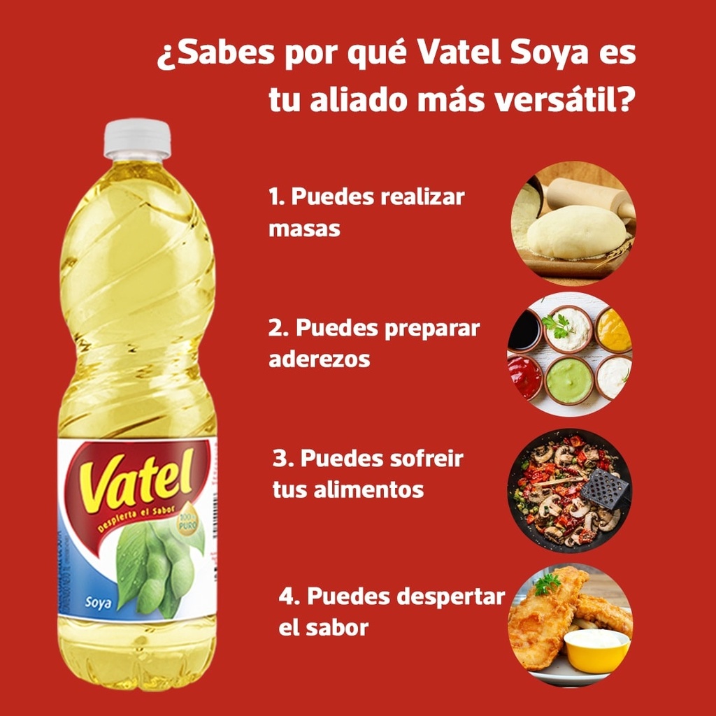 Aceite Soya Vatel 1L (E)