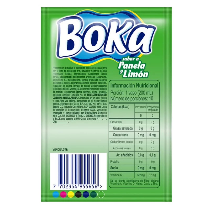 Boka Panela Y Limón 10g