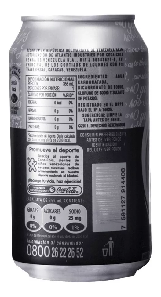 Soda Schweppes Lata 355ml