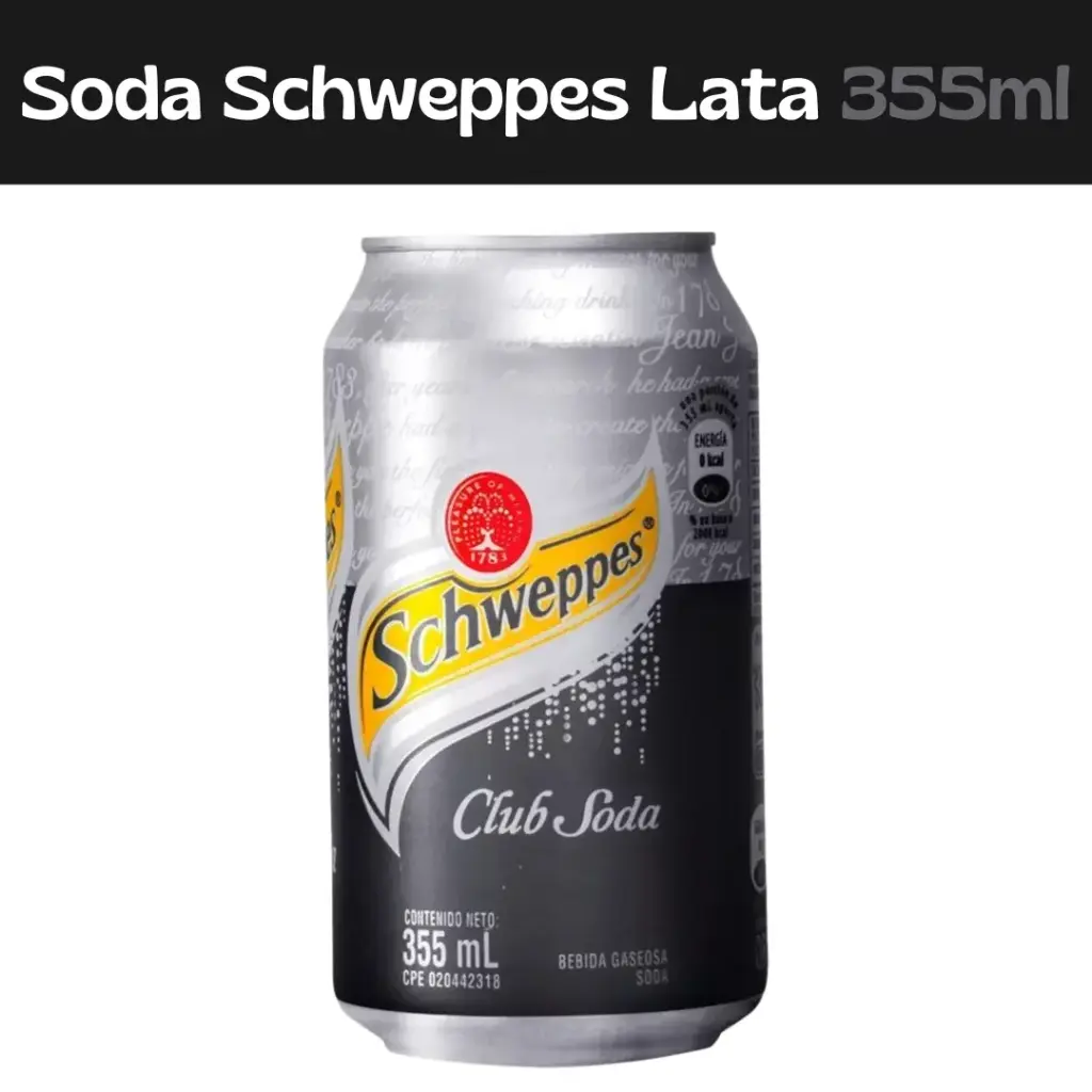 Soda Schweppes Lata 355ml