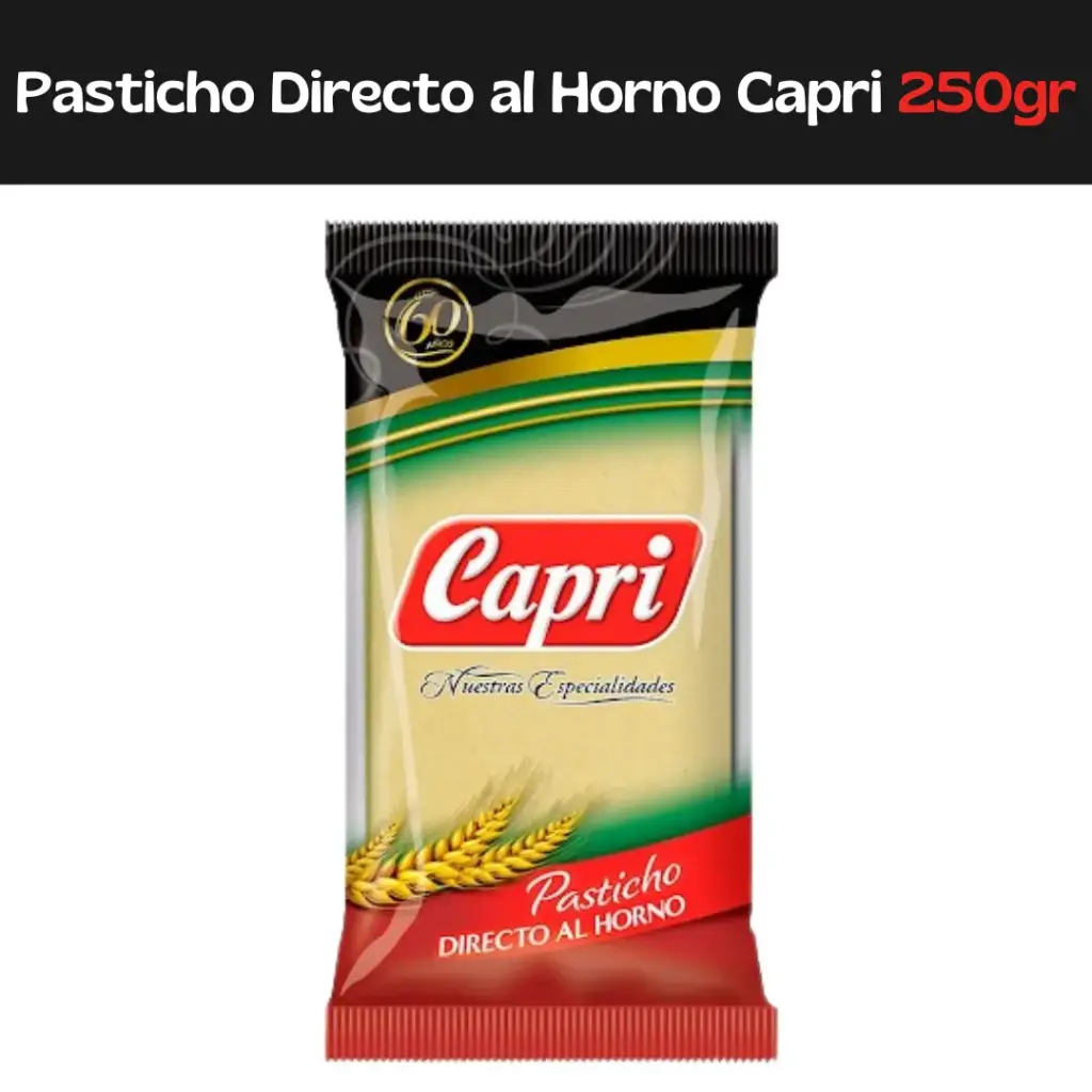 Pasticho Directo al Horno Capri 250g (E)