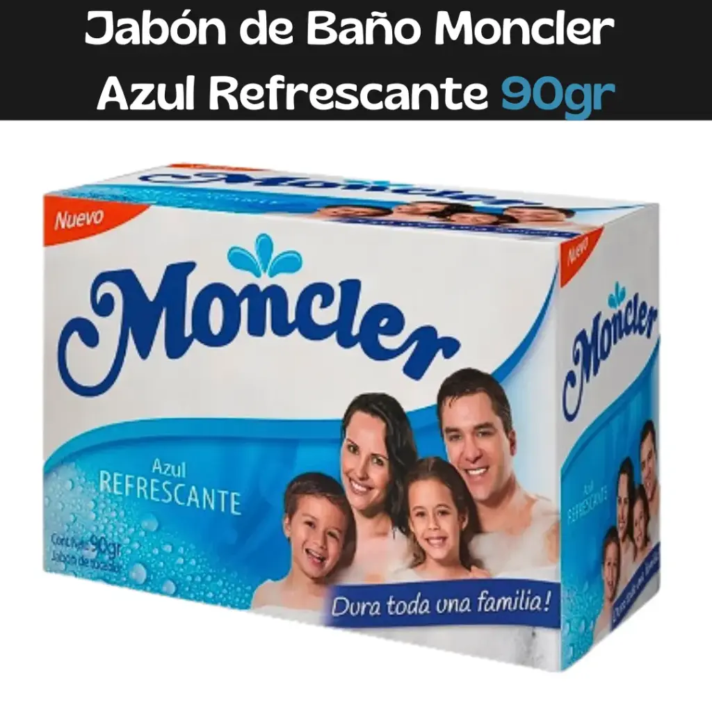 Jabón Azul Refrescante Moncler 90g