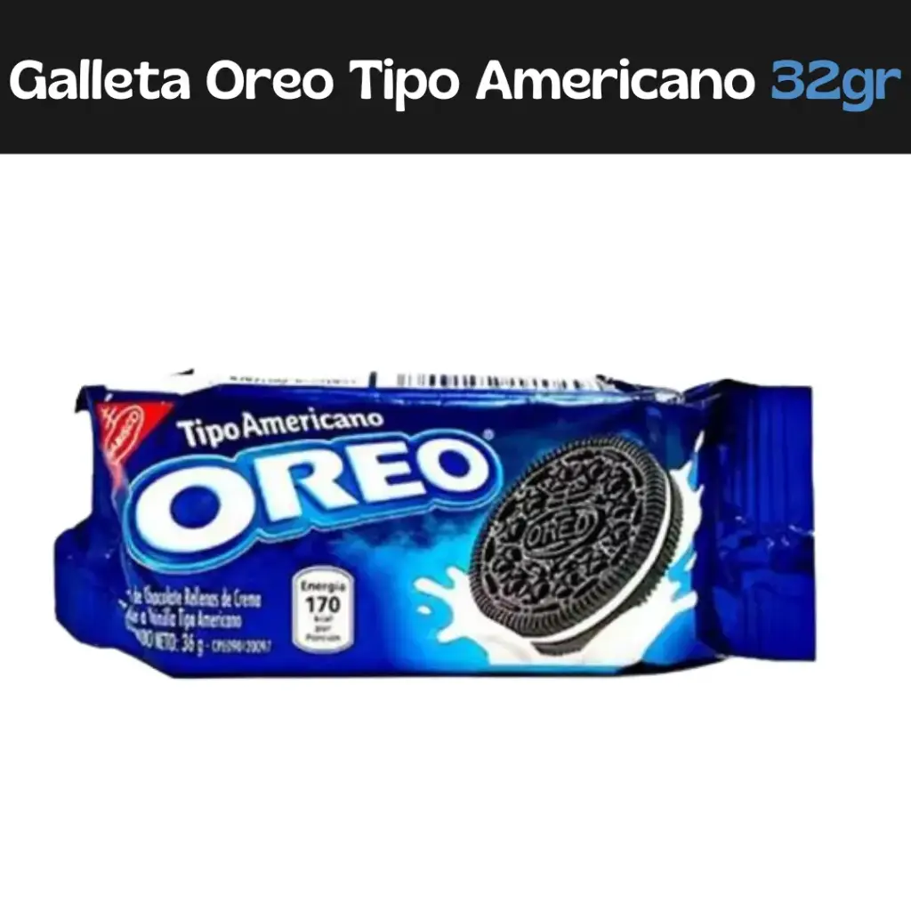 Galletas Oreo Tipo Americano 32gr