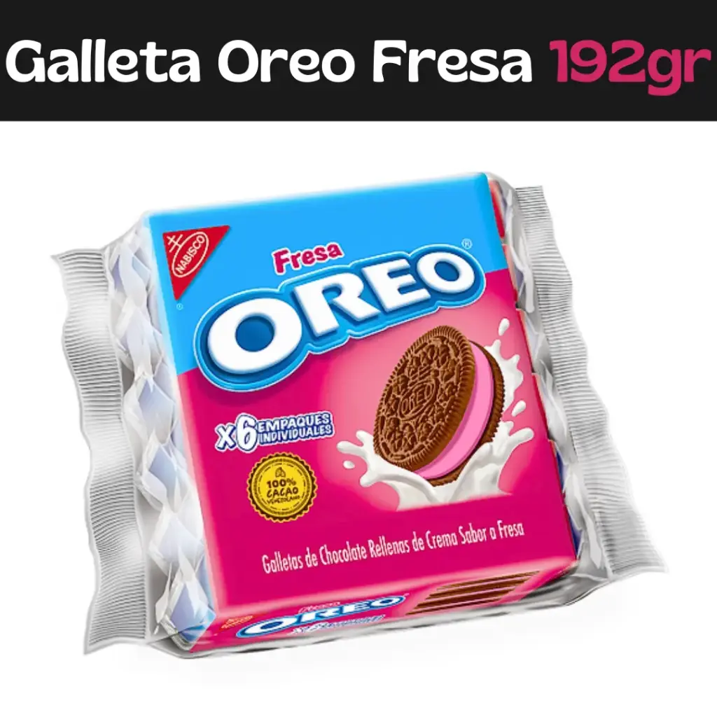 Galletas Oreo Fresa 192gr