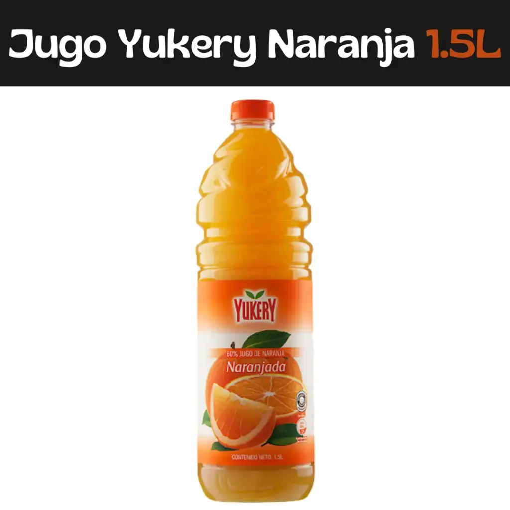 Jugo Yukery Naranja 1.5L
