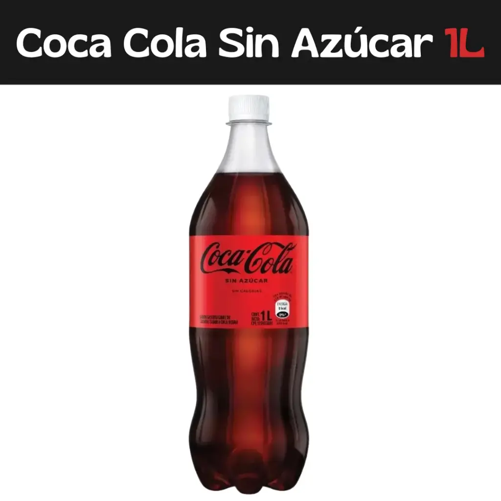Refresco Coca Cola Sin Azúcar 1L