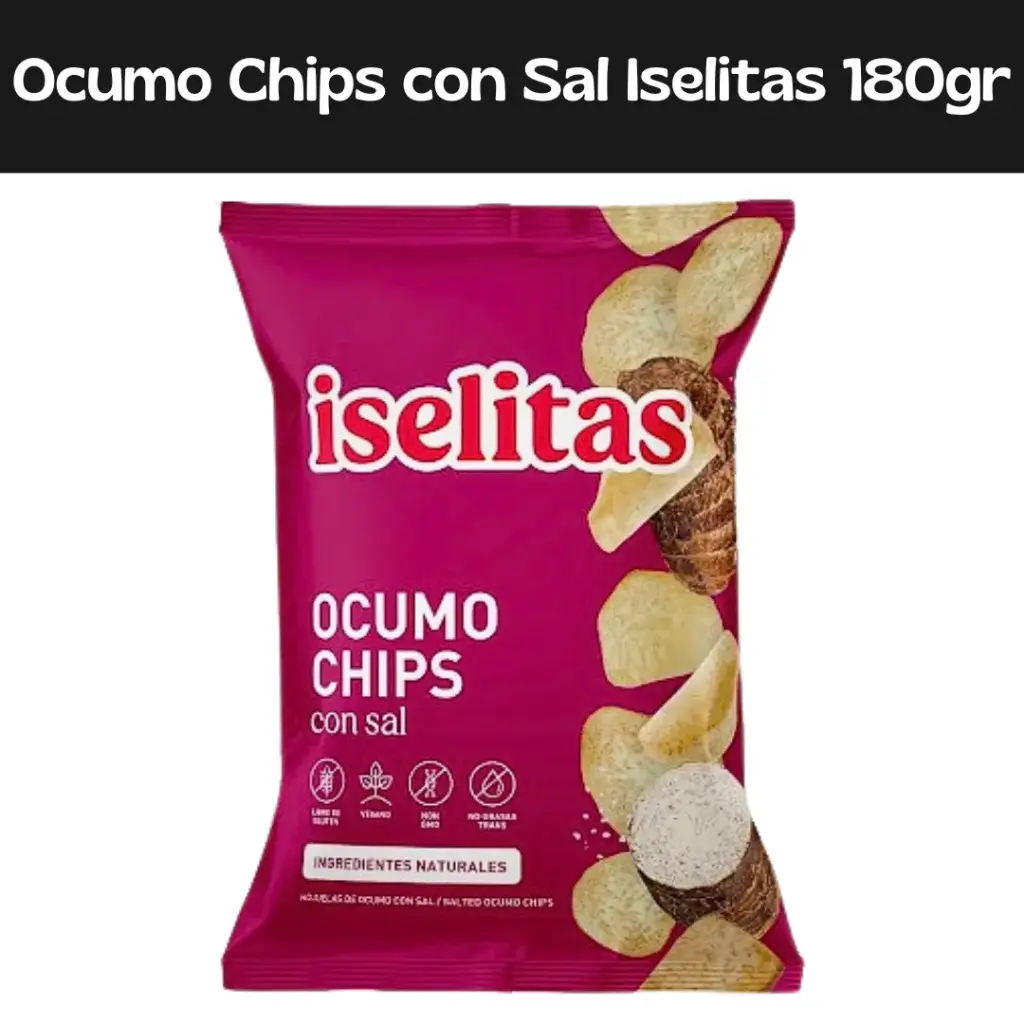 Ocumo Chips con Sal Iselitas 180gr