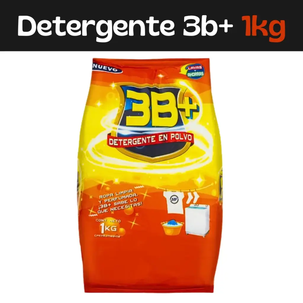 Detergente En Polvo 3B+1Kg
