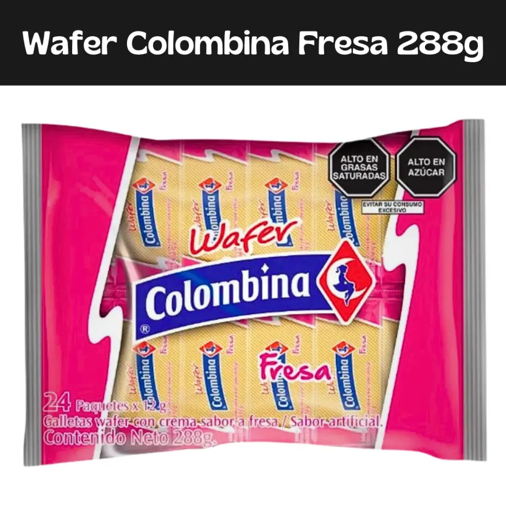 Wafer Fresa Colombina 288g