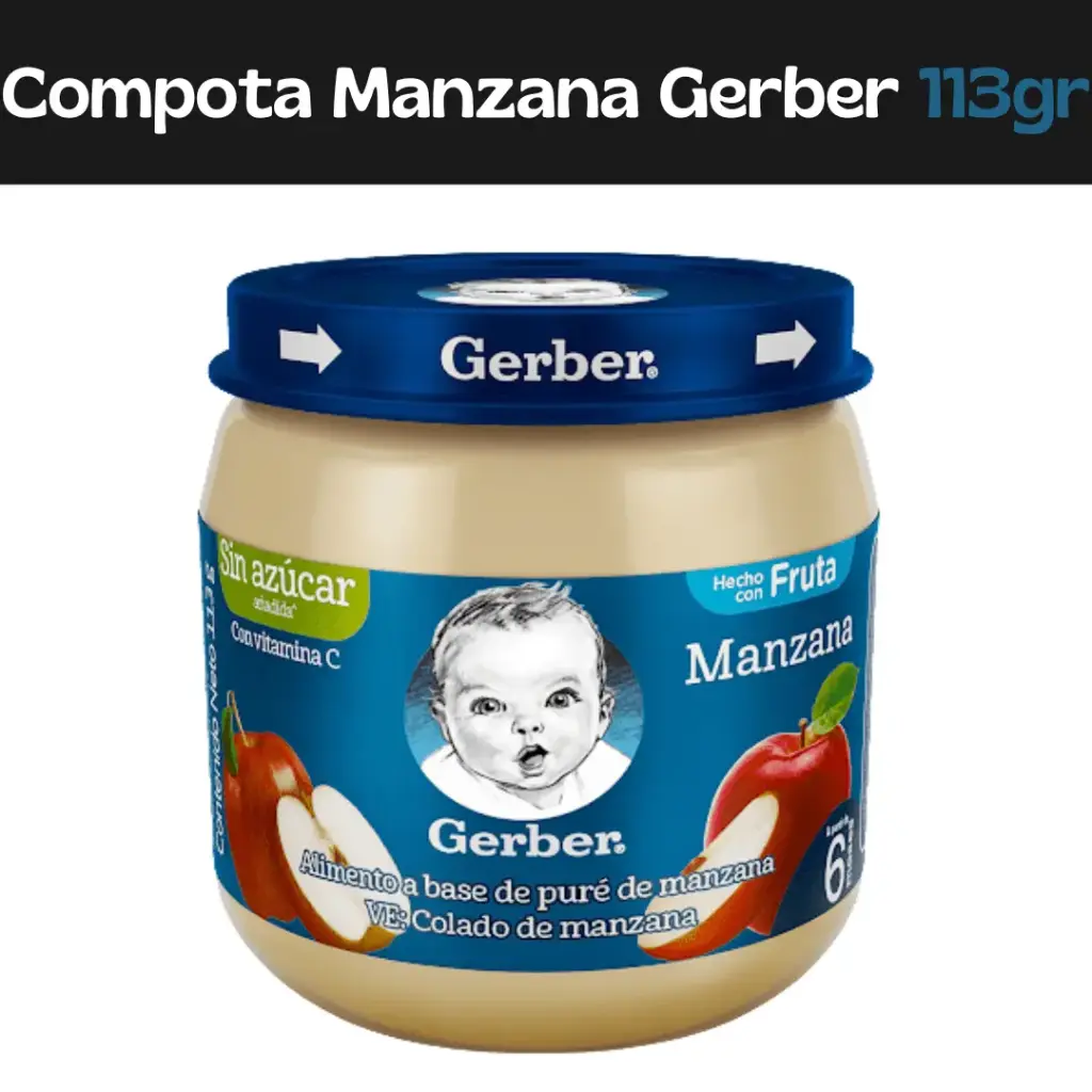 Compota Manzana Gerber 113g