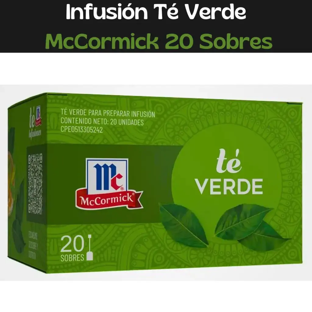 Té Verde McCormick 20 Sobres