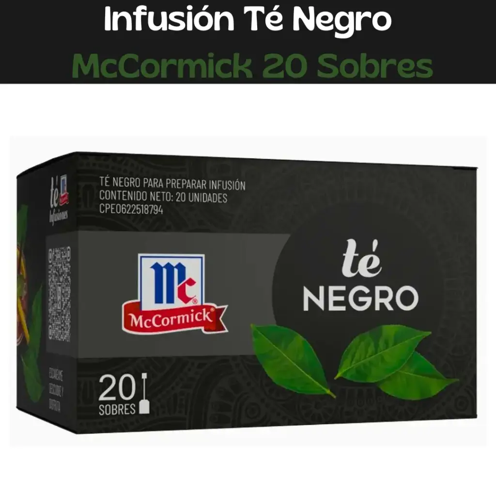 Té Negro McCormick 20 Sobres