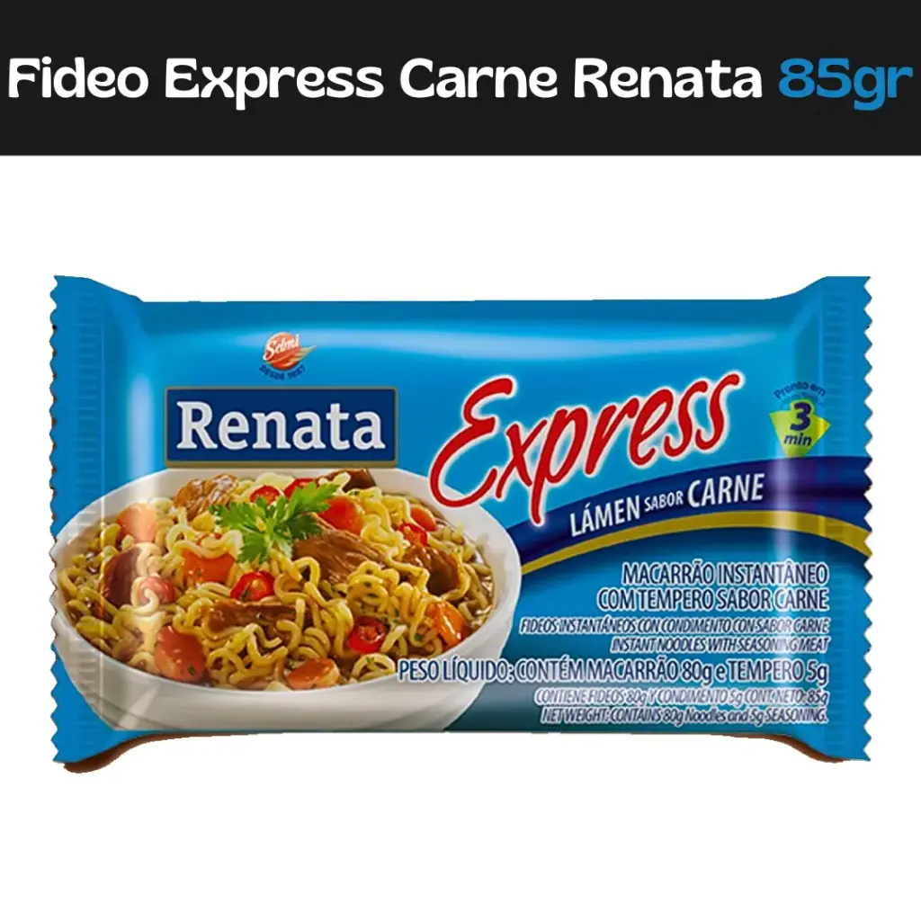 Fideo Express Carne Renata 85g 
