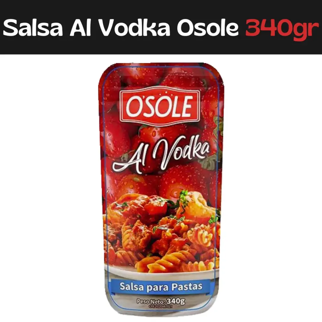 Salsa Para Pasta Al Vodka Osole 340g