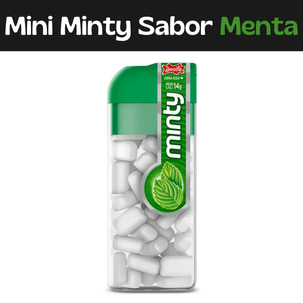 Caramelos Mini Minty Sabor Menta 14g