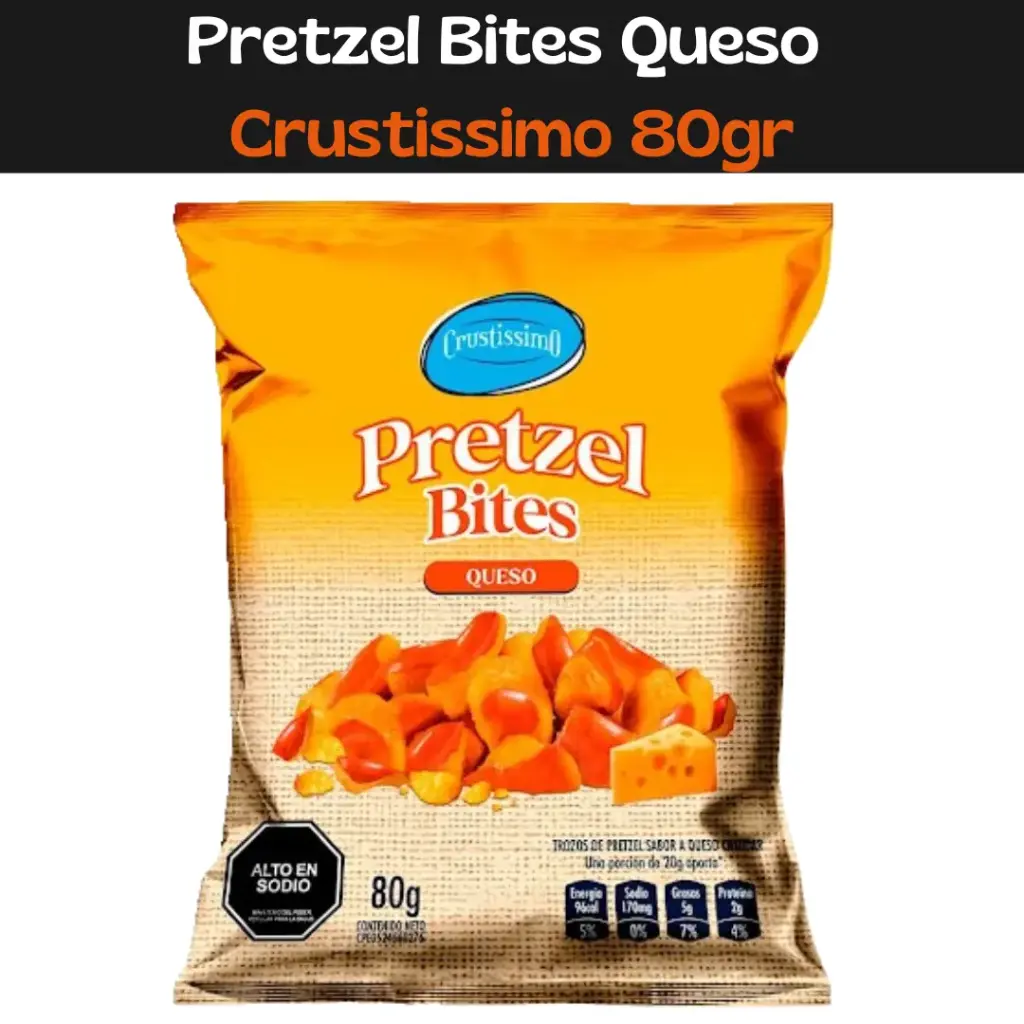 Pretzel Bites Queso Crustissimo 80gr
