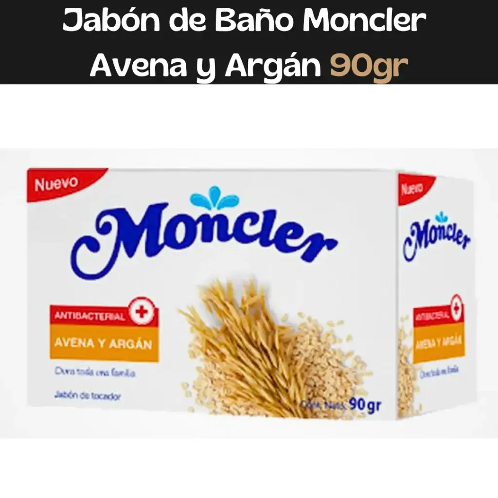 Jabón Avena y Argán Moncler 90g