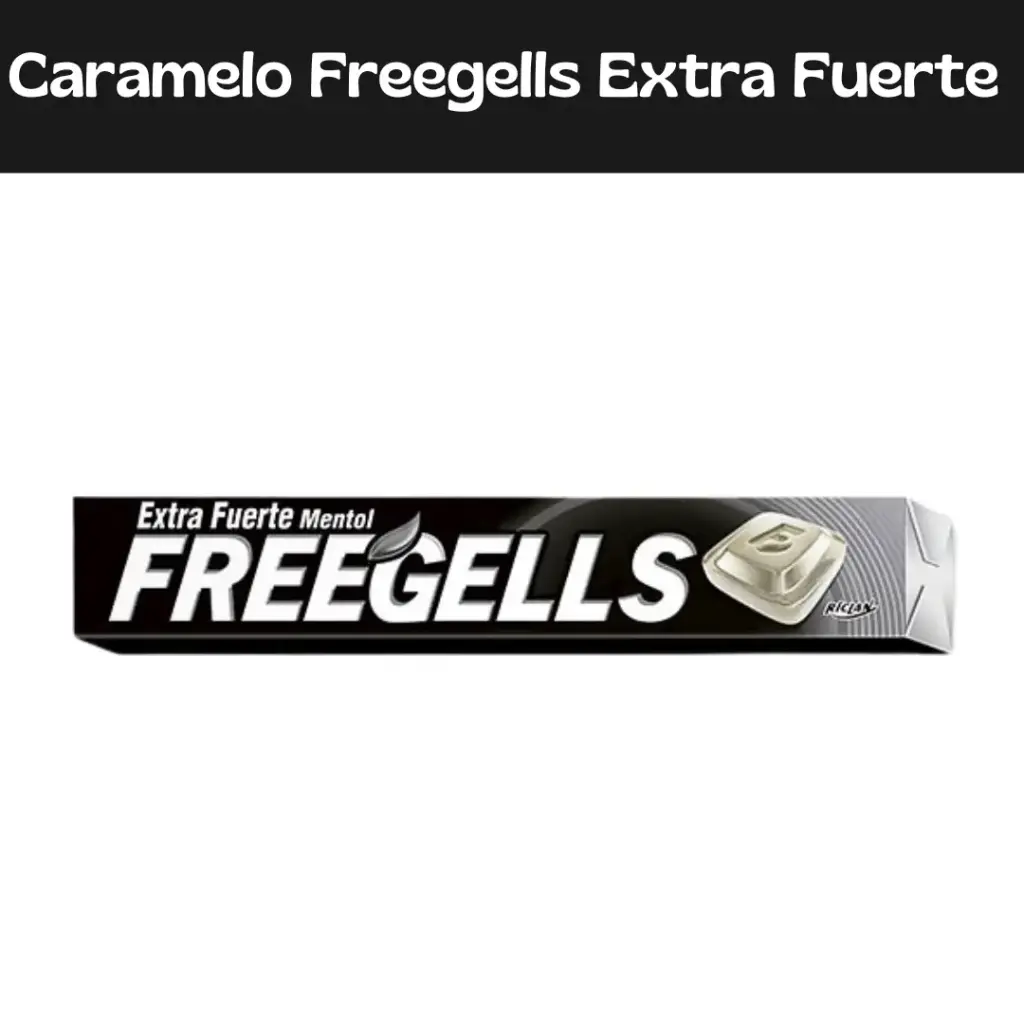Caramelos Freegells Extra Fuerte Menta 27.9g