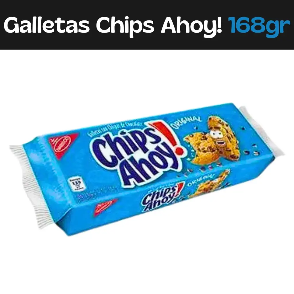 Galletas Chips Ahoy 168g