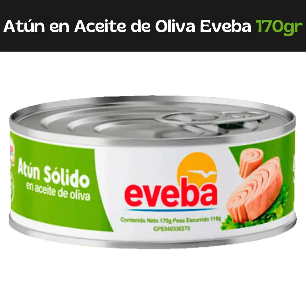 Atún Solido En Aceite De Oliva Eveba 170g