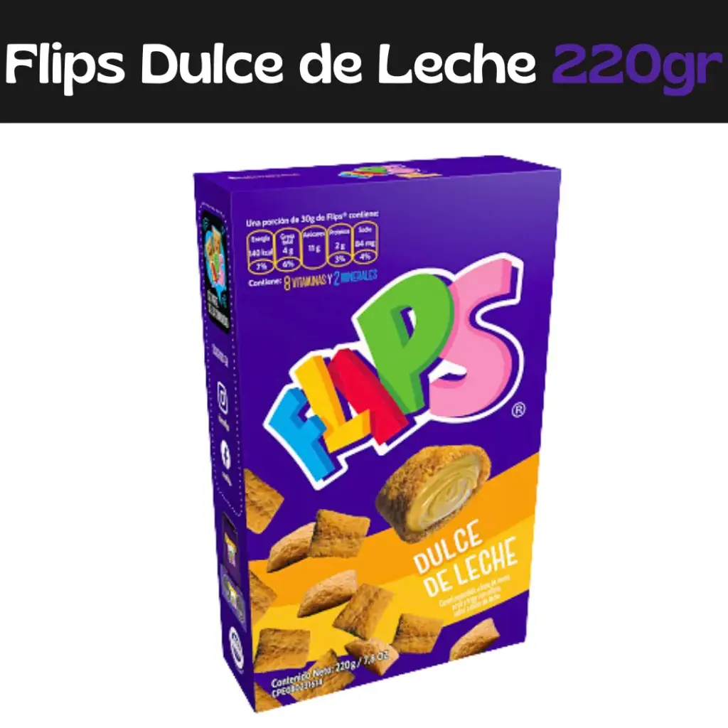 Flips Dulce De Leche 220g
