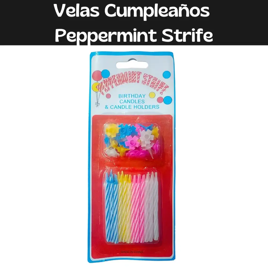 Velas de Cumpleaños Peppermint Strife
