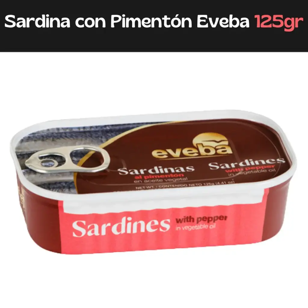 Sardinas Al Pimentón Eveba 125g