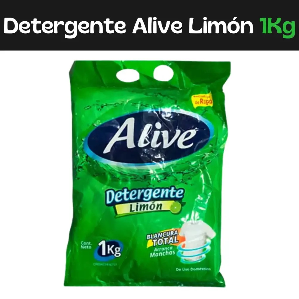 Detergente Limón Alive 1kg