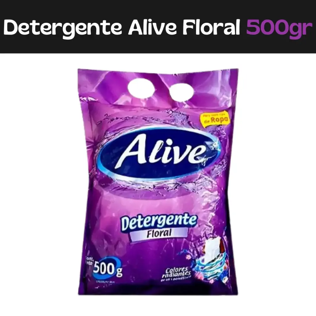 Detergente Floral Alive 500g