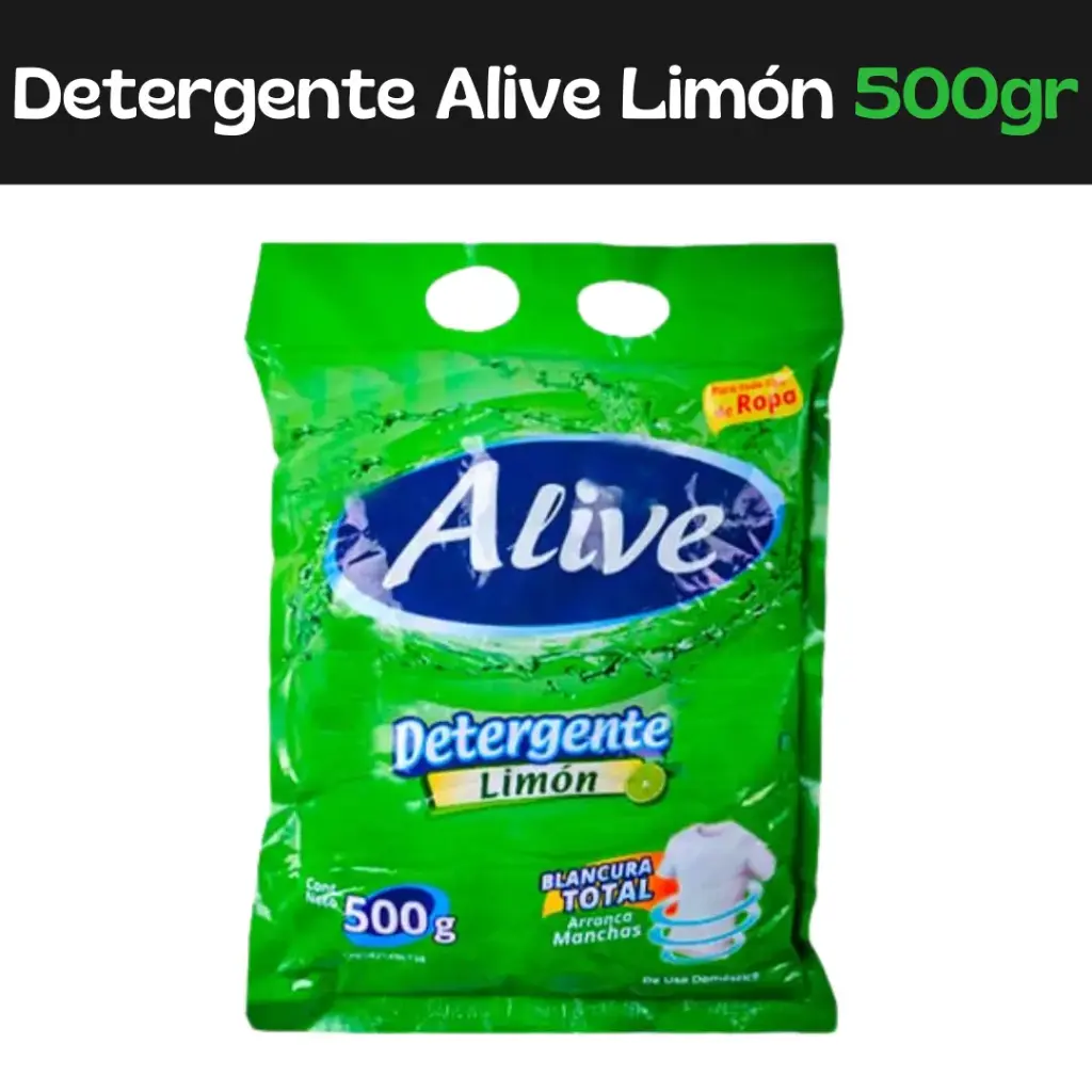 Detergente Limón Alive 500g