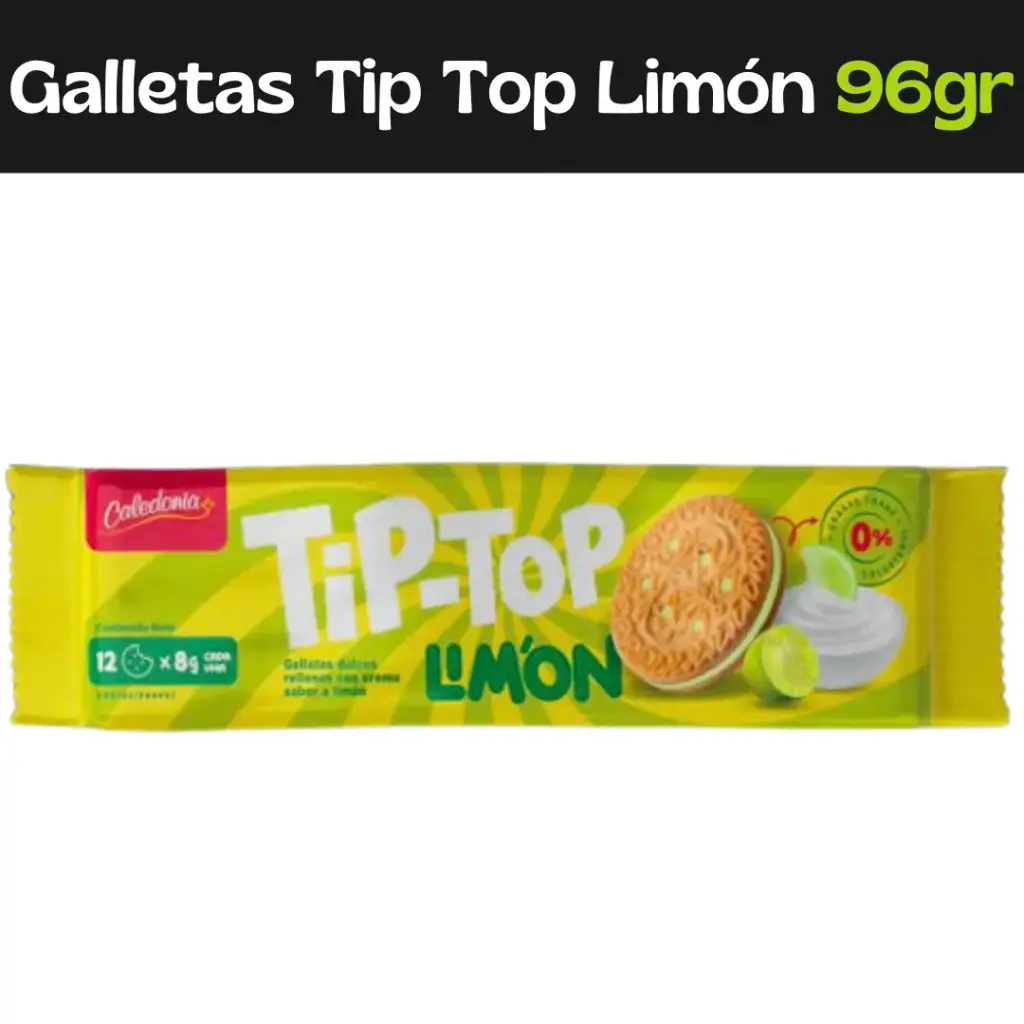 Galletas Tip-Top Limón 96gr 
