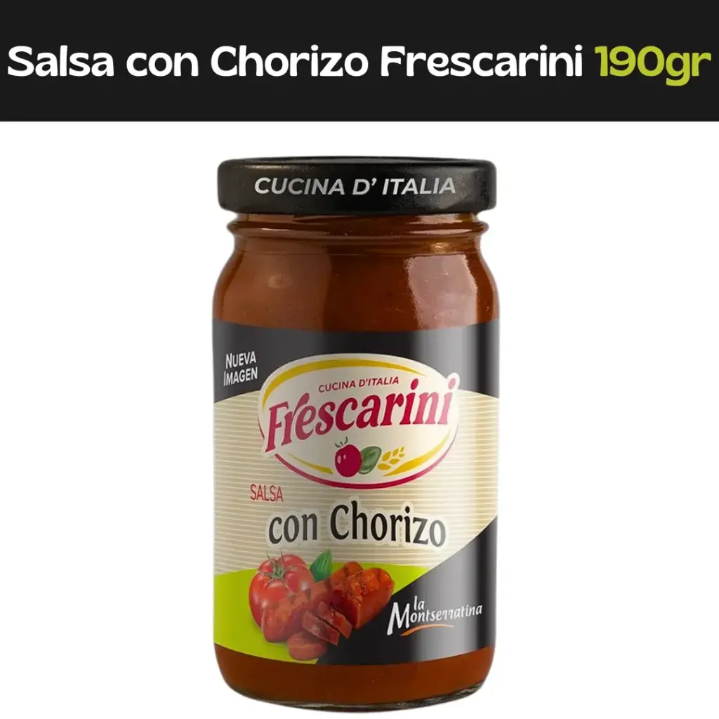 Salsa Con Chorizo Frescarini 190g