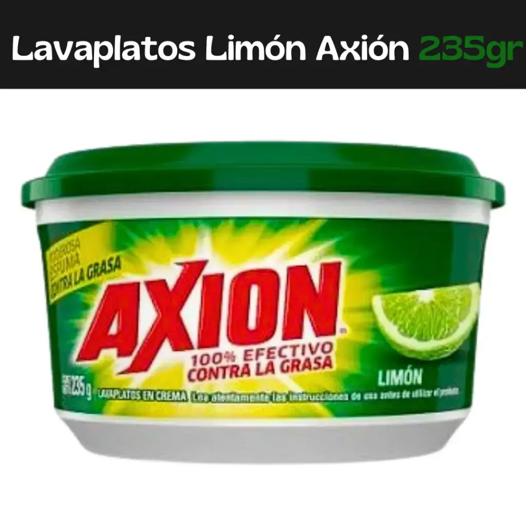 Lavaplatos Axion Limón 235g