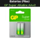 Baterias (Pilas) GP Super Alkaline AAx2 