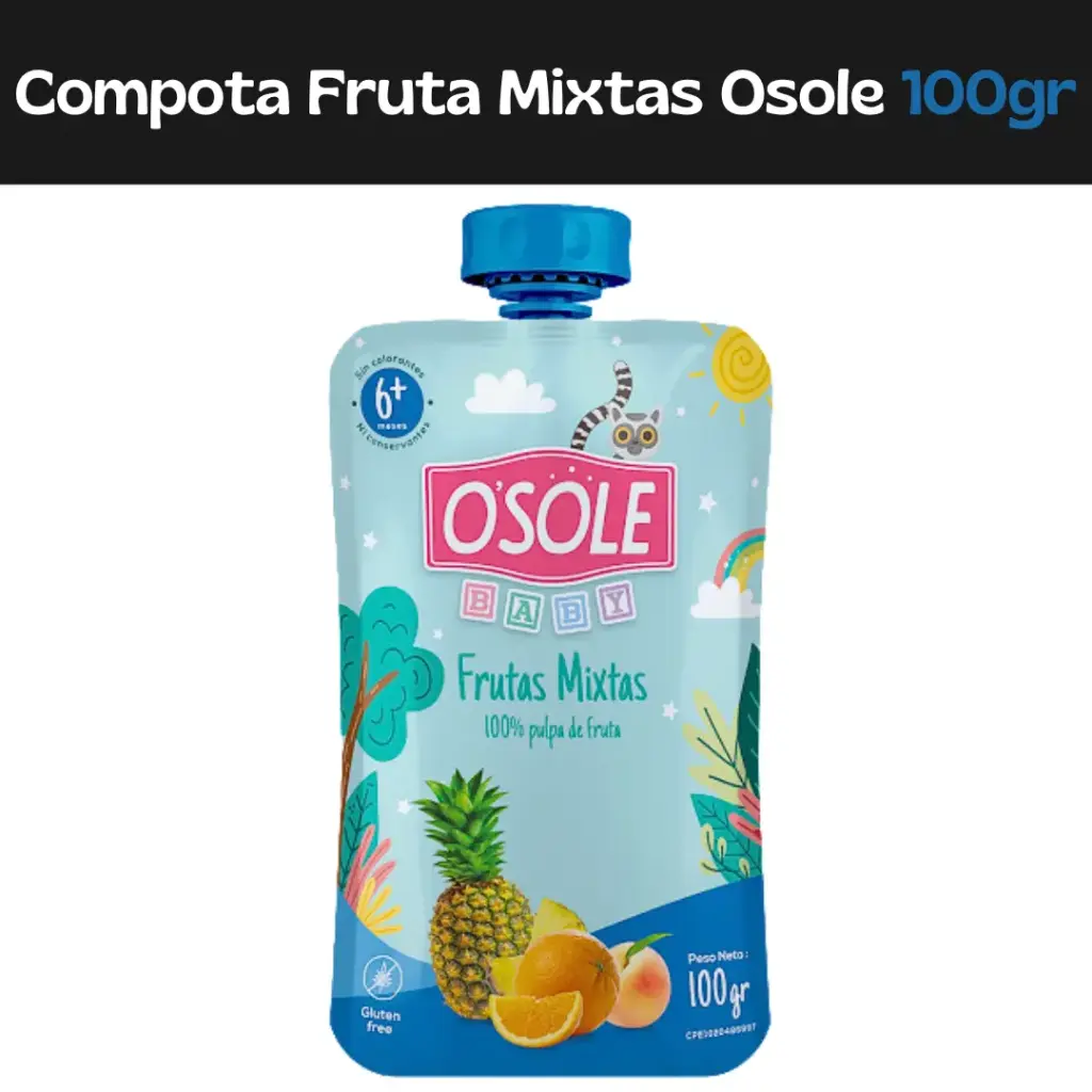 Compota Frutas Mixtas Osole 100g