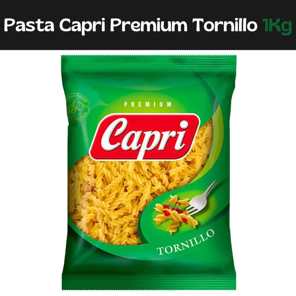 Pasta Capri Premium Tornillo 1kg (E)
