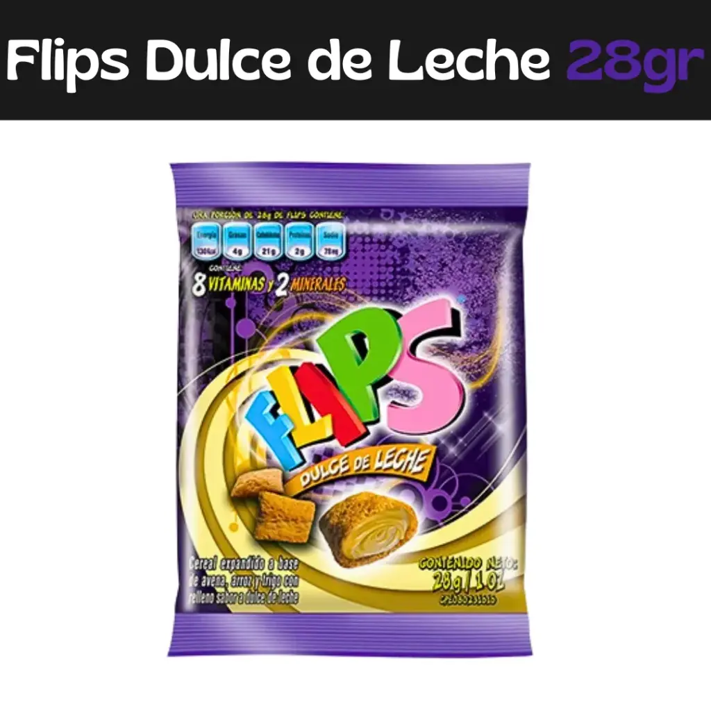 Flips Dulce de Leche 28g