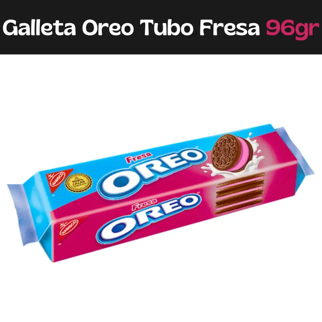 Galletas Oreo Tubo Fresa 96gr