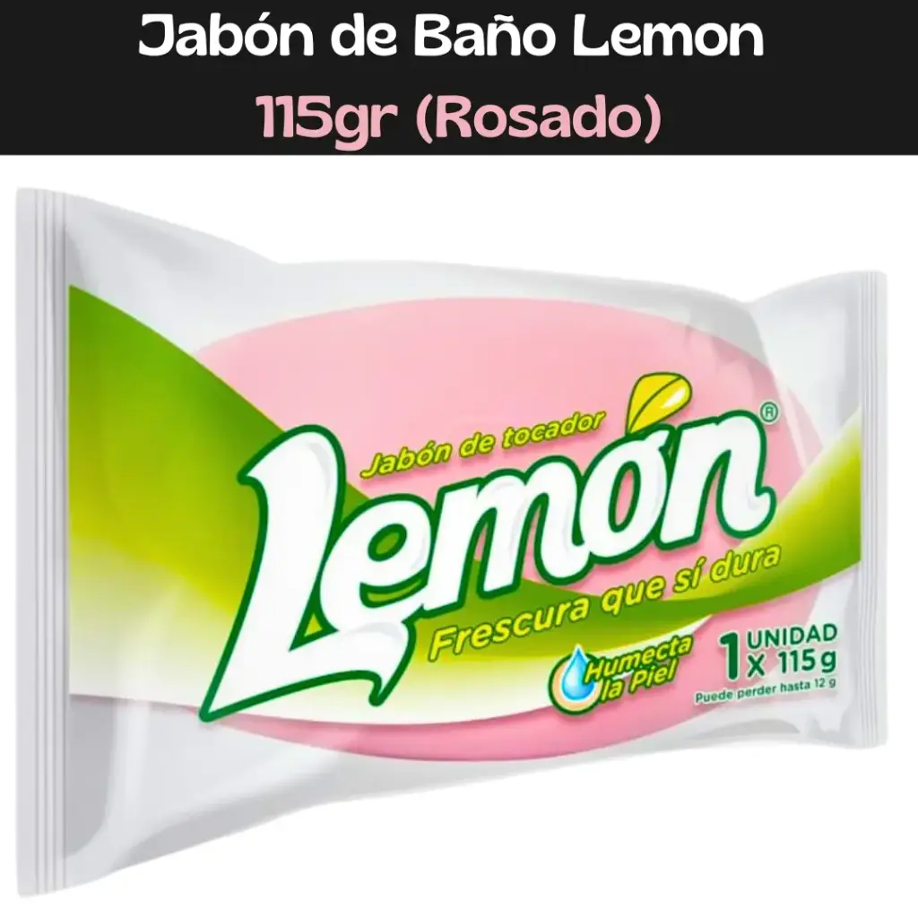 Jabón Lemon 115g Rosado