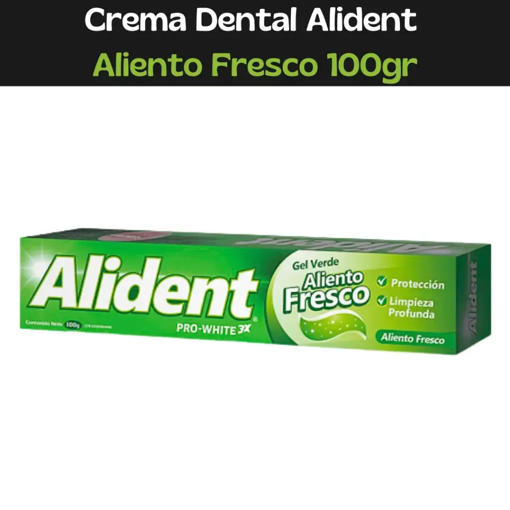 Crema Dental Alident Aliento Fresco 100Gr